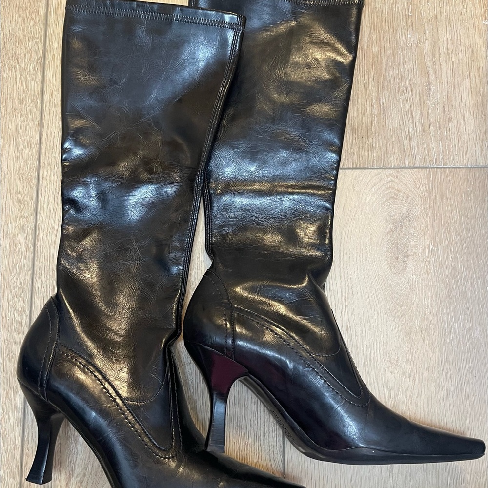Franco Sarto Black Heeled Boots